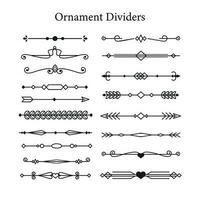 hermosa ornamento divisores vector