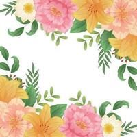 spring flowers background vector