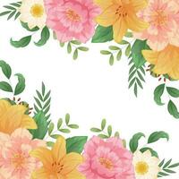 spring flowers background vector