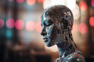 Harmonizing with AI Conceptual illustration of the AI-powered music industry photo