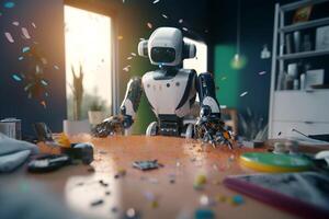 Smart Home of the Future AI-Enabled Household Automation Concept Illustration photo