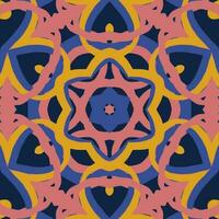 Abstract kaleidoscope background. Beautiful kaleidoscope seamless pattern. Multicolor mosaic texture. Seamless kaleidoscope texture. Unique kaleidoscope design vector