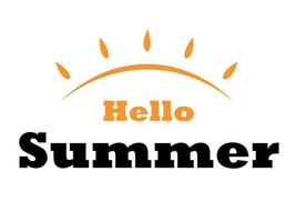 Summer series vector, a vector that shows welcoming during the summer.