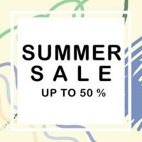Summer series vector, a vector that shows summer sales promos ranging from 30 to 70. Suitable for store promotion.