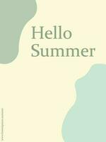 Summer series vector, a vector that shows welcoming during the summer.