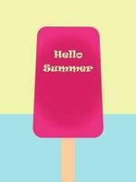 Summer series vector, a vector that shows welcoming during the summer.