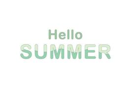 Summer series vector, a vector that shows welcoming during the summer.