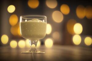 Delicious Italian Zabaglione Dessert Served in a Glass photo