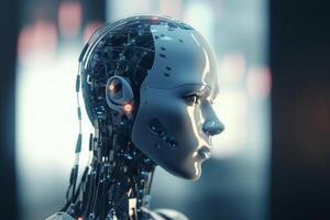 Revolutionizing Robotics with AI Conceptual Illustration photo