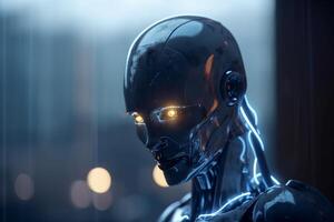 Artificially Intelligent Robot The Future of Technology photo