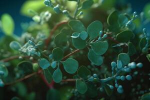 de cerca imágenes de plantas como un símbolo para reactivo oxígeno especies ai generado foto