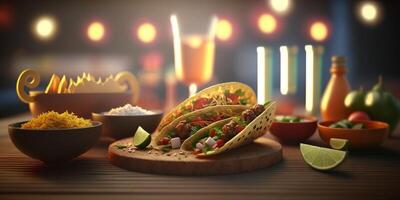 The Delicious Aromas and Flavors of Mexican Cuisine in a Still Life photo