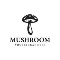 Unique organic mushroom farm creative logo template design with modern concept.Vector illustration. vector