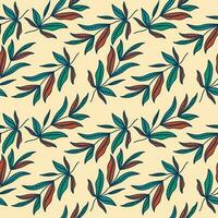 Exotic Seamless Floral Pattern with Vintage Style. Hand Drawn Flower Motif for Fashion, Wallpaper, Wrapping Paper, Background, Fabric, Textile, Apparel, and Card Design vector