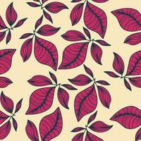 Exotic Seamless Flower Pattern with Vintage Style. Hand Drawn Floral Motif for Fashion, Wallpaper, Wrapping Paper, Background, Fabric, Textile, Apparel, and Card Design vector