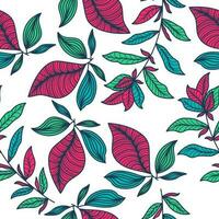 exótico sin costura flor modelo con Clásico estilo. mano dibujado floral motivo para moda, fondo de pantalla, envase papel, fondo, tela, textil, vestir, y tarjeta diseño vector