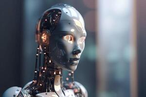 Revolutionizing Robotics with AI Conceptual Illustration photo
