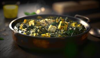 Celebrating with Palak Panee A Flavorful Dish at the Heart of an Indian Festival photo