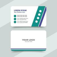 Modern medical healthcare business card template vector