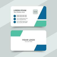 Professional healthcare medical doctor business card template design in front and back view vector