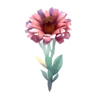 fiore boho acquerello png