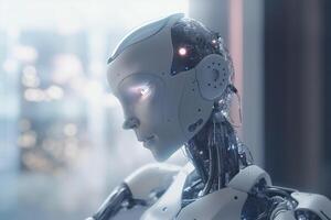 Revolutionizing Robotics with AI Conceptual Illustration photo