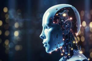 Revolutionizing Robotics with AI Conceptual Illustration photo