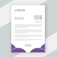 Medical doctor letterhead design healthcare template vector