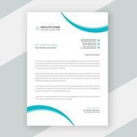 Medical doctor letterhead design healthcare template vector