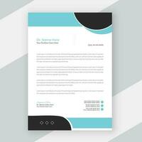 Professional doctor business medical service office letterhead template vector