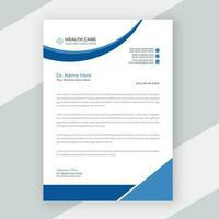 Medical doctor letterhead design healthcare template vector