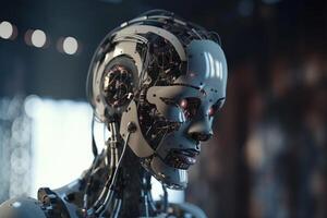 Revolutionizing Robotics with AI Conceptual Illustration photo