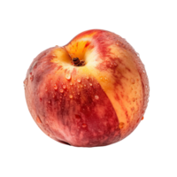 suculento vermelho maçã com gotas do água, perfeito para uma saudável lanche generativo ai. png