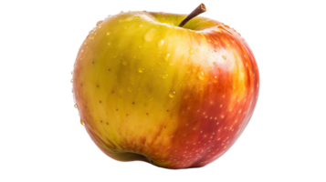 Realistic Ripe Apple with Droplets of Water, Perfect for A Healthy Snack . png