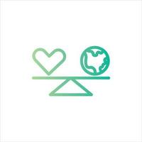 balance in flat design style vector