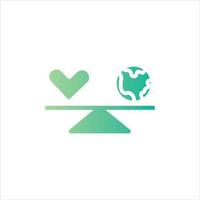 balance in flat design style vector