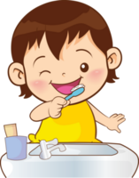 cute little children girl or kids cartoon character png