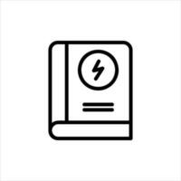 electricity in flat design style vector