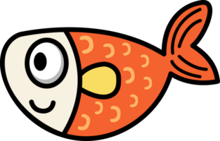 cartoon fish outline png