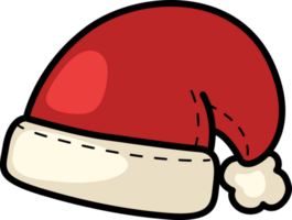 Père Noël chapeau contour png