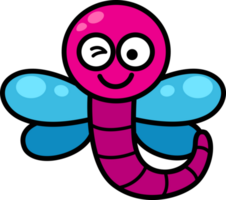 cartoon dragonfly outline png