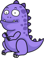 cartoon dinosaur outline png