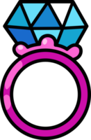 dessin animé bague contour png