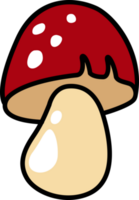 cartoon mushroom outline png