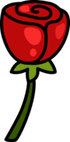 cartoon rose outline png