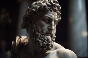 Capturing the Essence of Kairos A Portrait of the Greek God in Sculpture photo