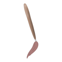 A brown paintbrush png