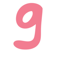 Number nine with pink png