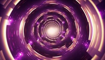 Dimensions Collide Abstract Representation of a Vortex Tunnel Leading to Time Travel Portal photo
