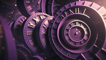 Chrono Portals Time Travel through Strange Clock Faces and Symbols photo